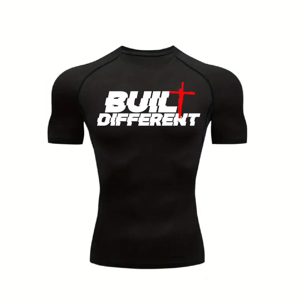 KIDS Built Different Workout Compression Shirt