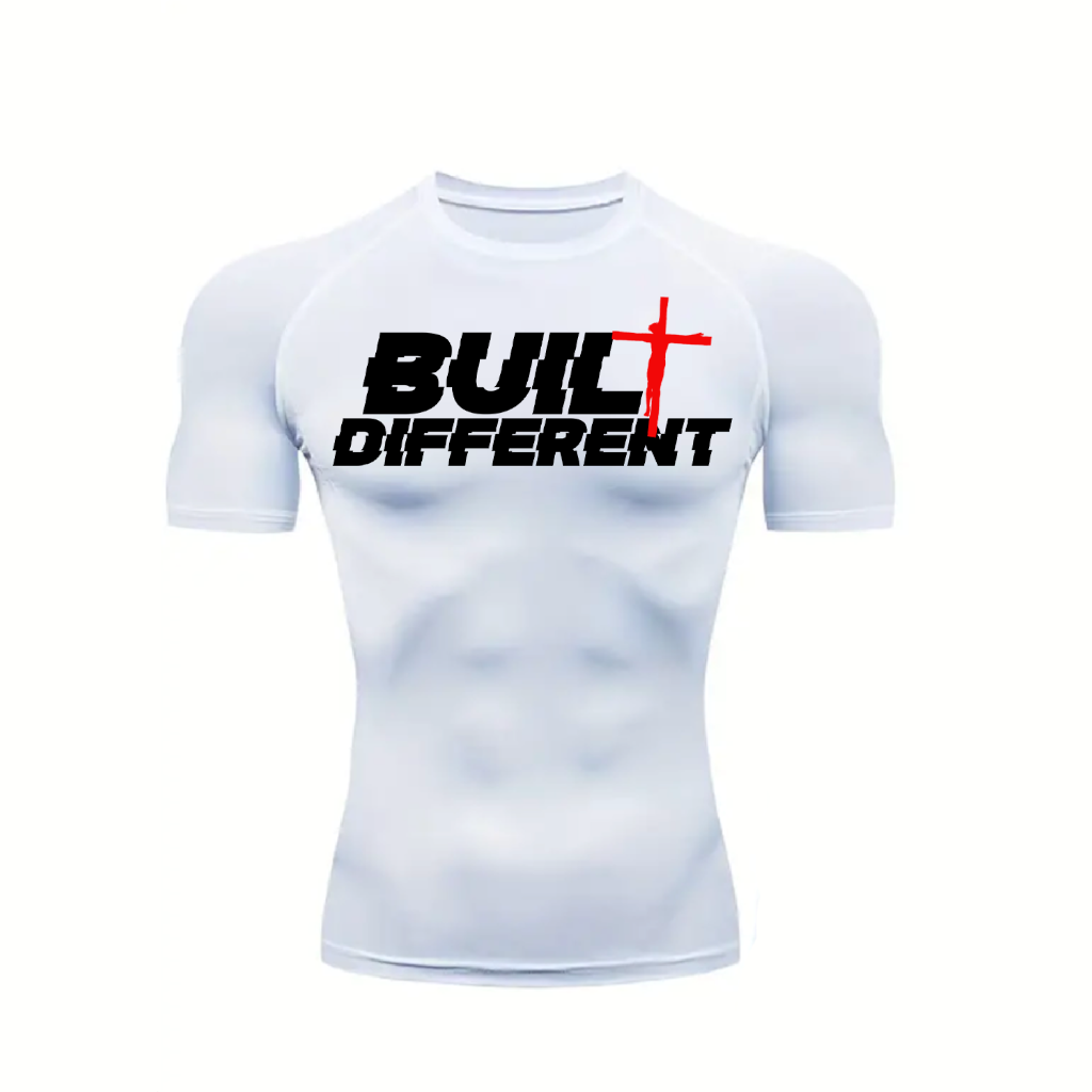 KIDS Built Different Workout Compression Shirt