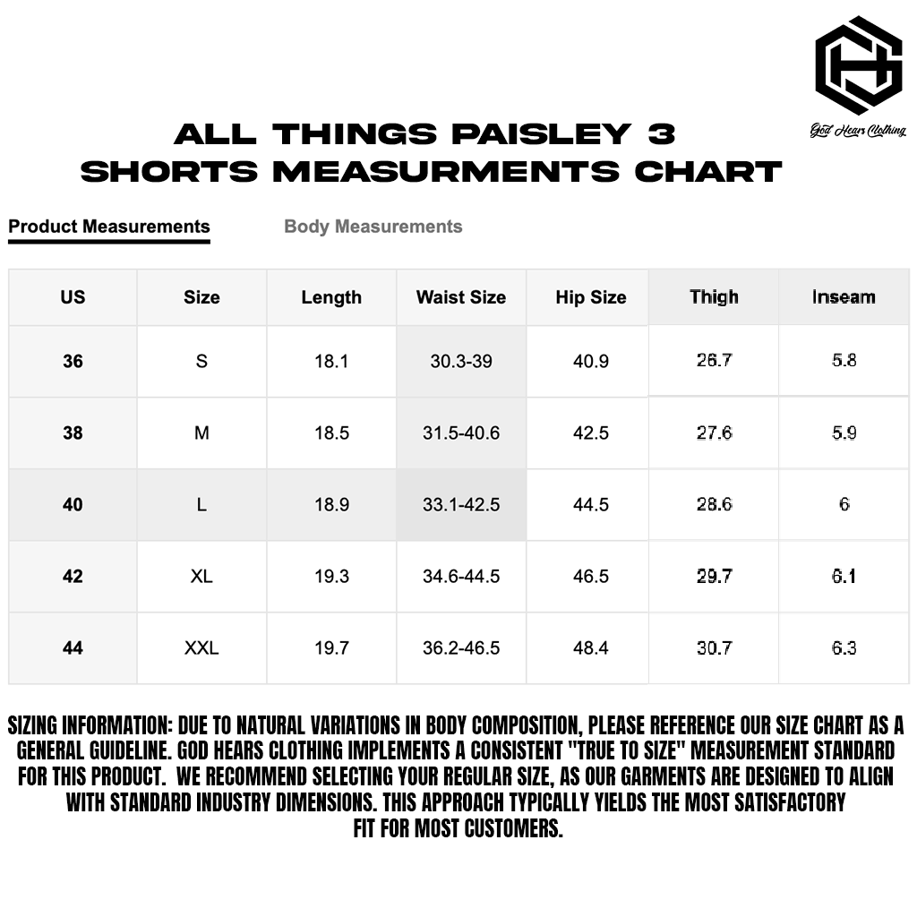 All Things Paisley 3 Shorts