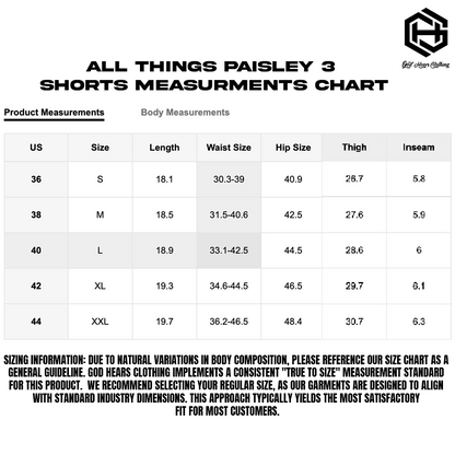 All Things Paisley 3 Shorts