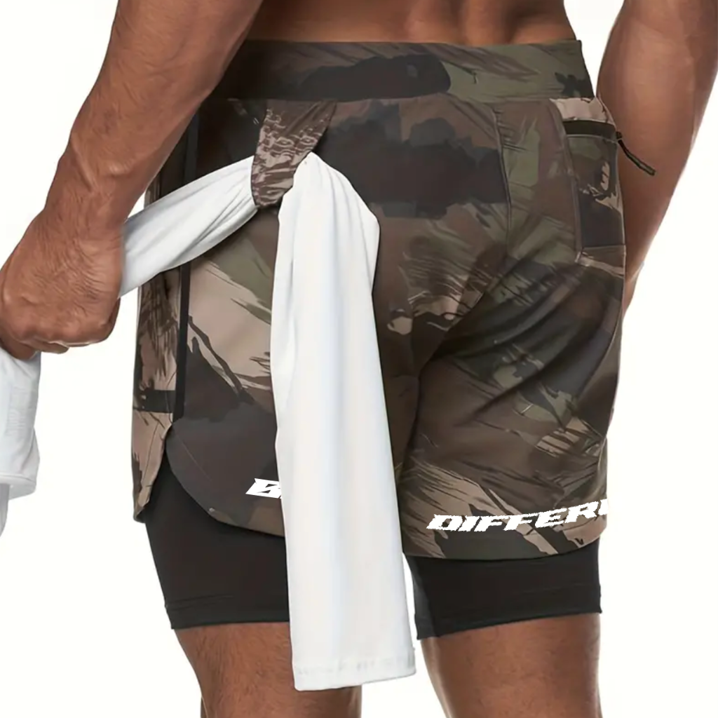 Built Different Camo Training Shorts