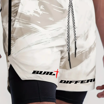 Built Different Camo Training Shorts