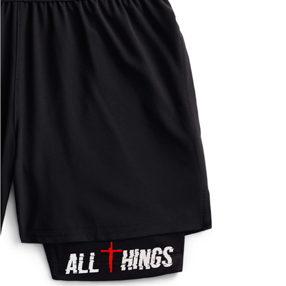 KIDS All Things 2-in-1 Training Shorts with Compression Liner